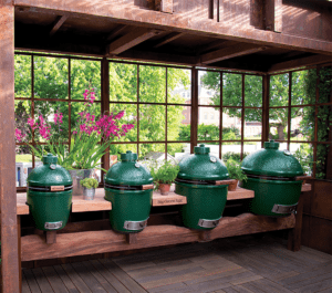 big green egg in various sizes