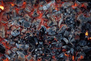 wood coals