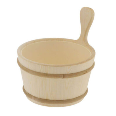 1 Gallon Wood Bucket, w/Plastic Liner